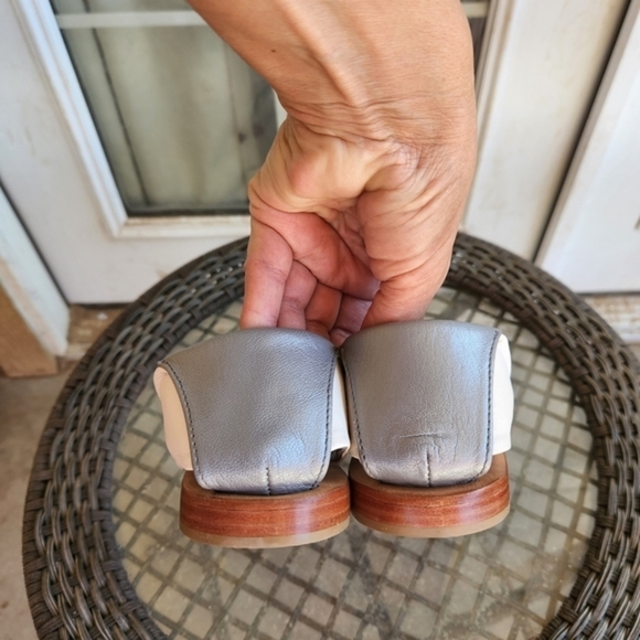 Kelsi Dagger Brooklyn Clarkson Flat Sandals, Sea Salt - Picture 3 of 6